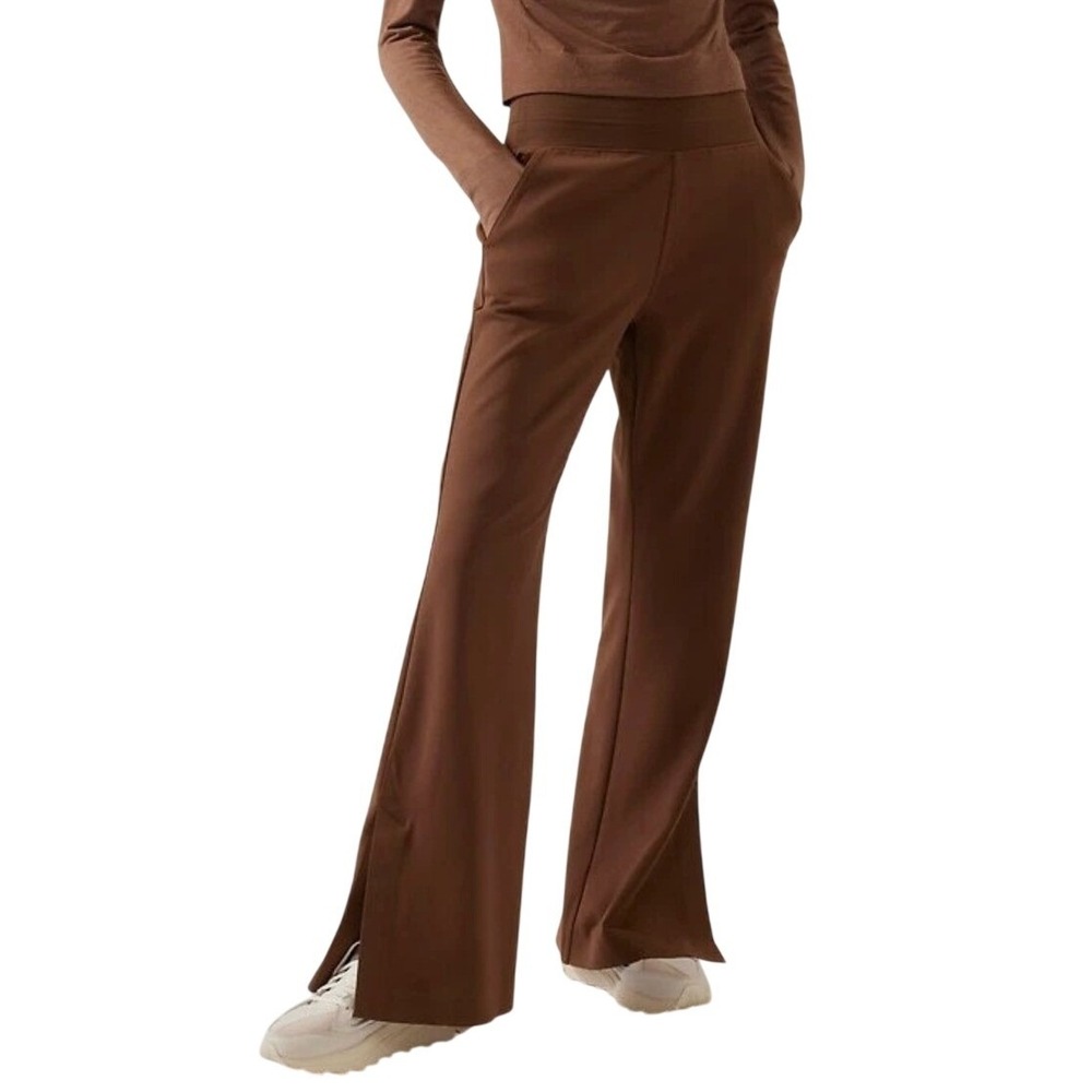 Athleta Venice Wide Leg Pants in Brown